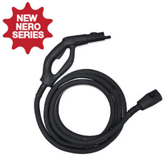 MR-1000 Forza *Nero Steam Gun & Hose With Sleeve Extended Length - 12 Feet